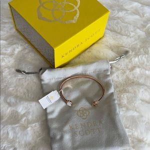 Kendra Scott Rosegold and mother of pearl bracelet